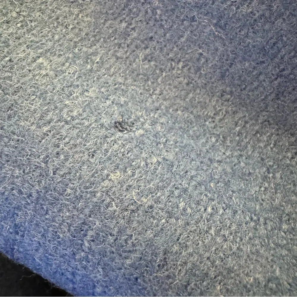 Harris Wharf London Cocoon Coat Blue Pressed Wool